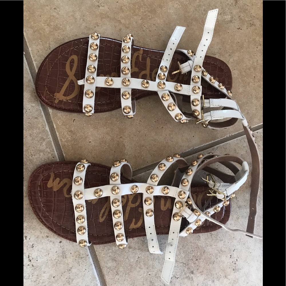 Sam Edelman 8 1/2 White Gladiator Sandals